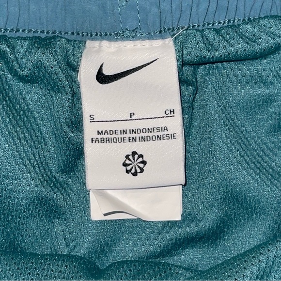 Nike Swim Shorts Teal Blue Green Size Small Lined Men’s 4” Inseam NESSB636-344 - Picture 3 of 9